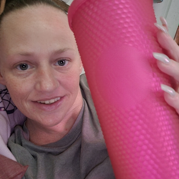 Starbucks 24 Oz pink matte matte studded tumbler - Picture 2 of 2